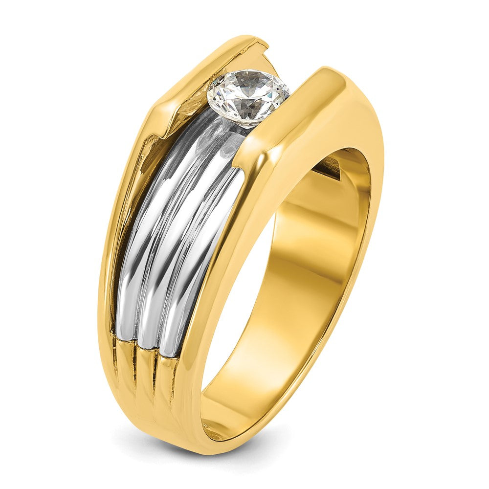 14k Two-tone IBGoodman Men's Diamond Ring Mounting