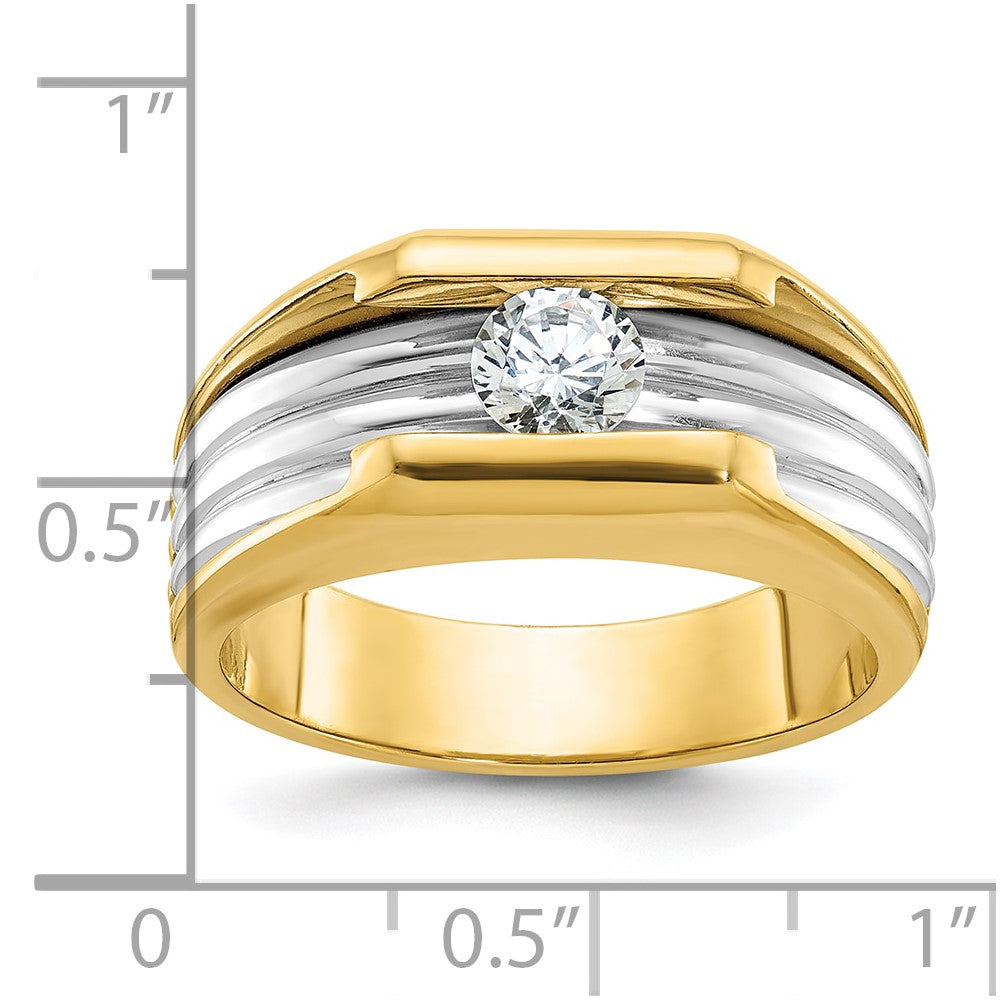 14k Two-tone IBGoodman Men's Diamond Ring Mounting