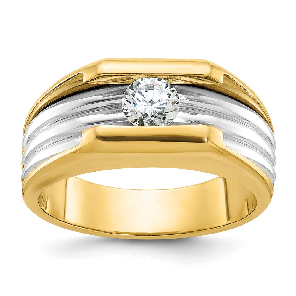 14k Two-tone IBGoodman Men's Diamond Ring Mounting