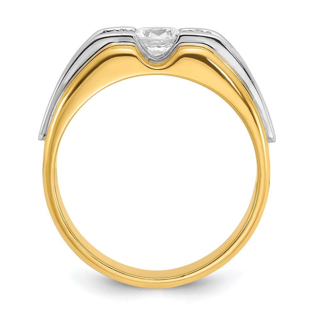14k Two-tone IBGoodman Men's Diamond Ring Mounting