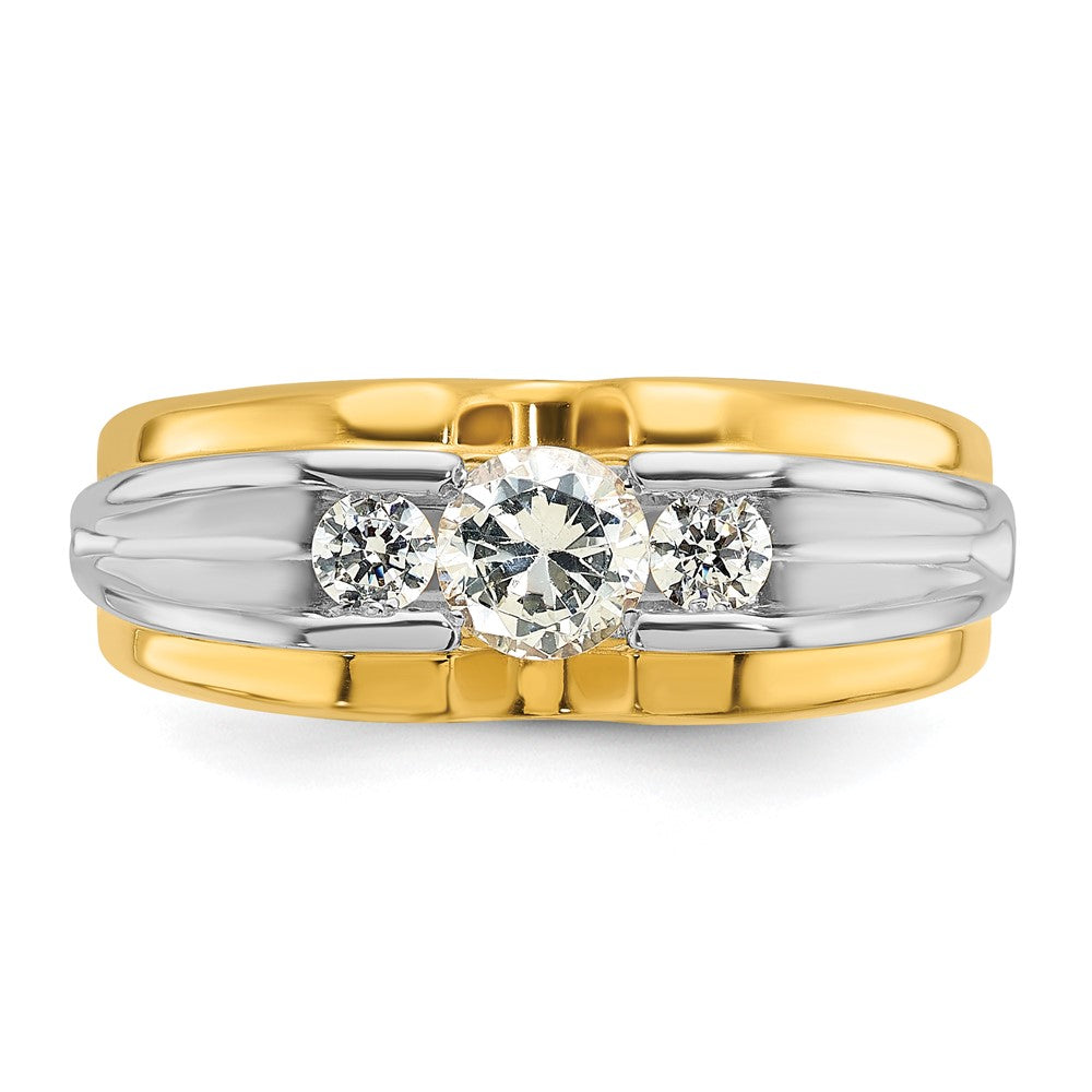 14k Two-tone IBGoodman Men's Diamond Ring Mounting