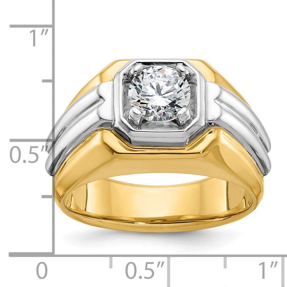 10k Two-tone IBGoodman Men's Diamond Ring Mounting