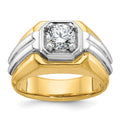 10k Two-tone IBGoodman Men's Diamond Ring Mounting