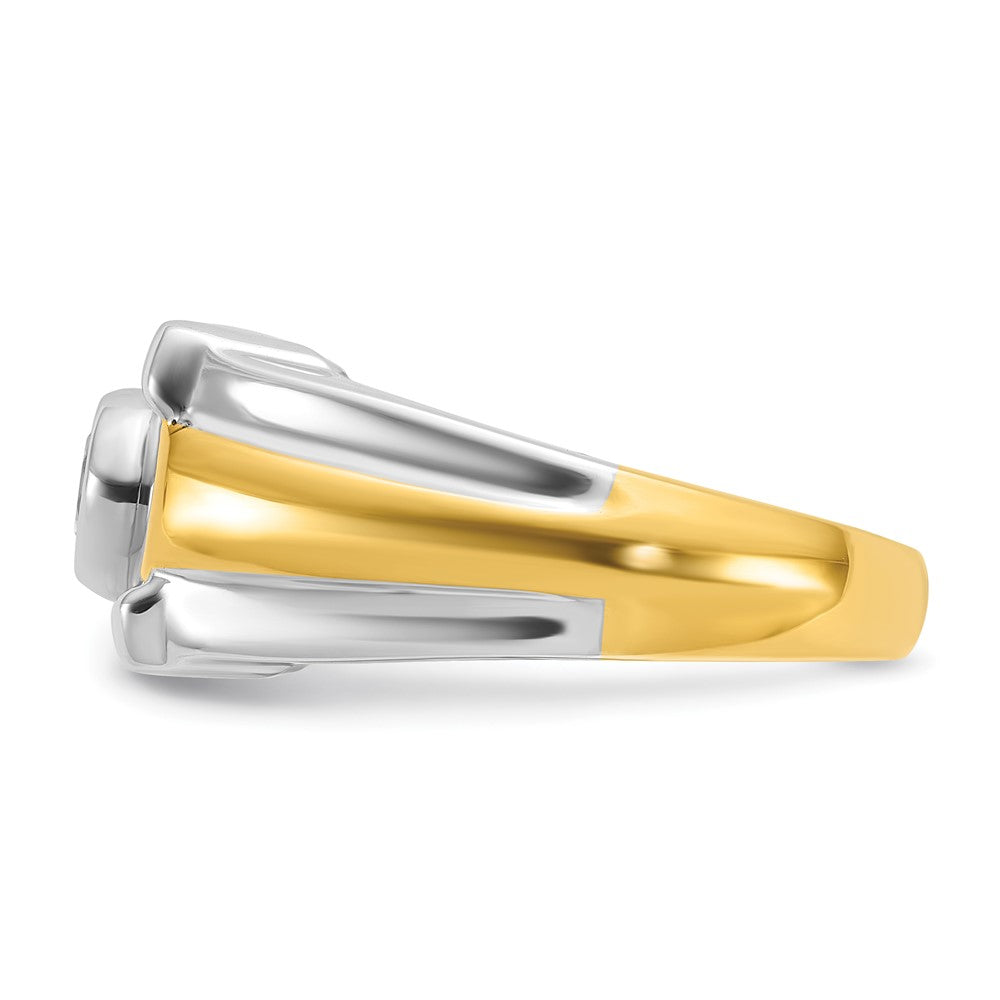 14k Two-tone IBGoodman Men's Diamond Ring Mounting