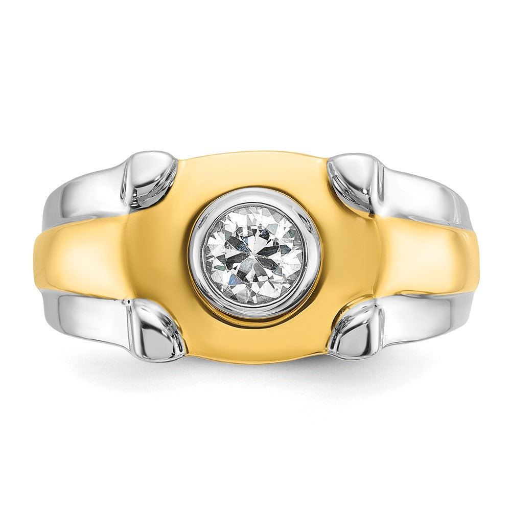 14k Two-tone IBGoodman Men's Diamond Ring Mounting