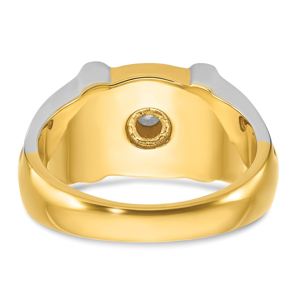 14k Two-tone IBGoodman Men's Diamond Ring Mounting