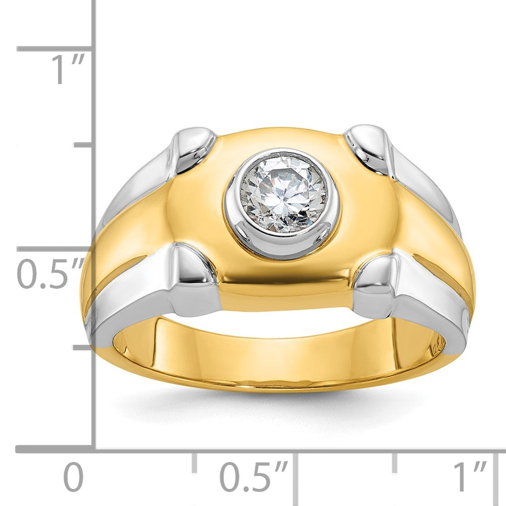 14k Two-tone IBGoodman Men's Diamond Ring Mounting