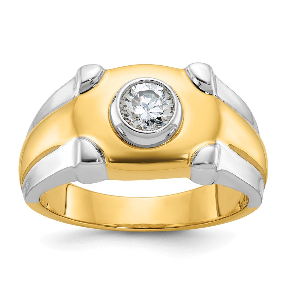 14k Two-tone IBGoodman Men's Diamond Ring Mounting