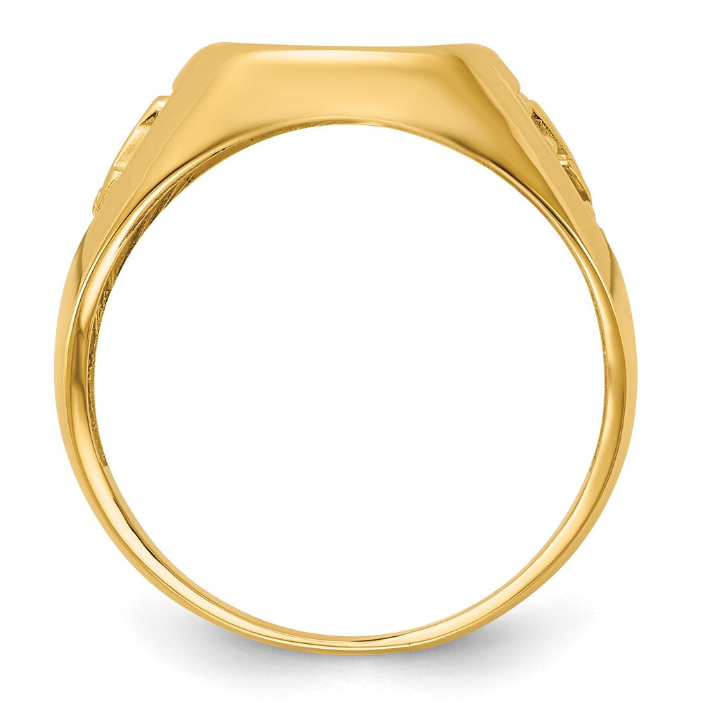 14k IBGoodman Men's Textured Blue Lodge Masonic Ring Mounting