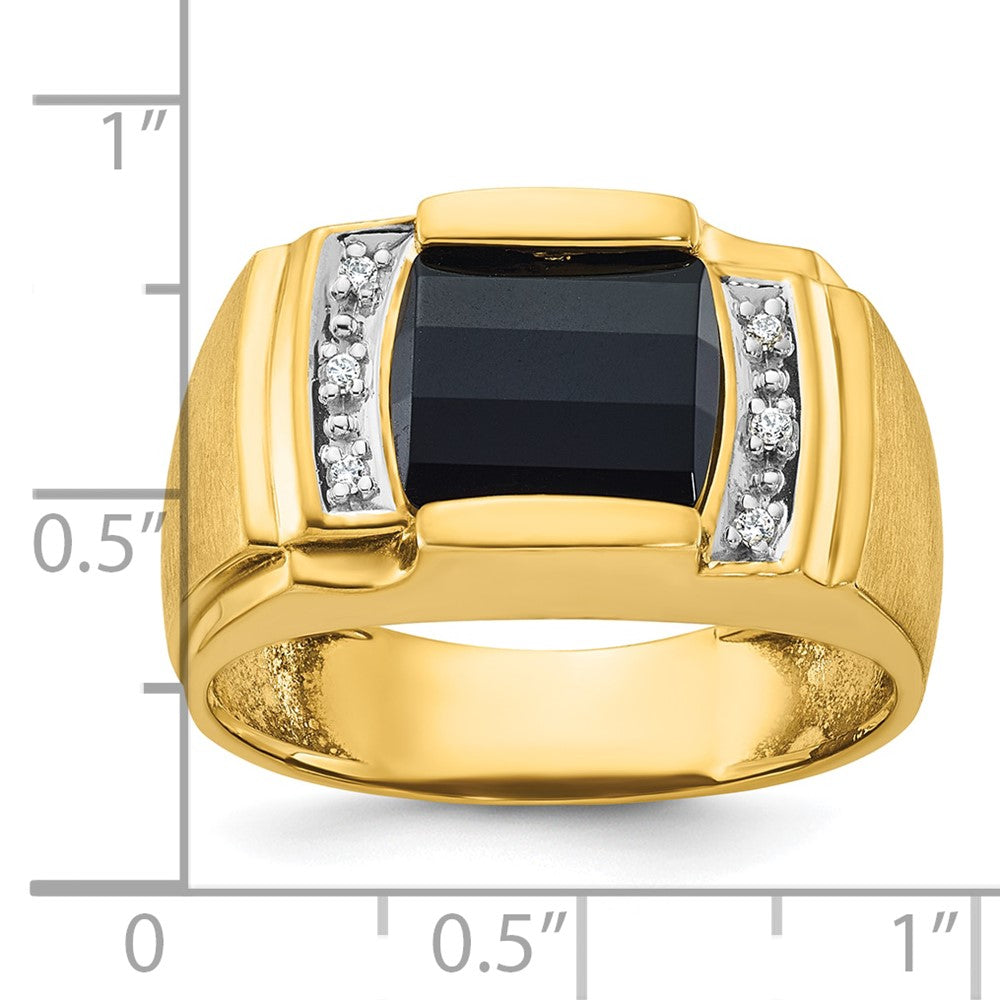 10k IBGoodman Men's Gemstone and Diamond Ring Mounting