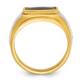 10k Two-tone IBGoodman Men's Onyx Ring Mounting