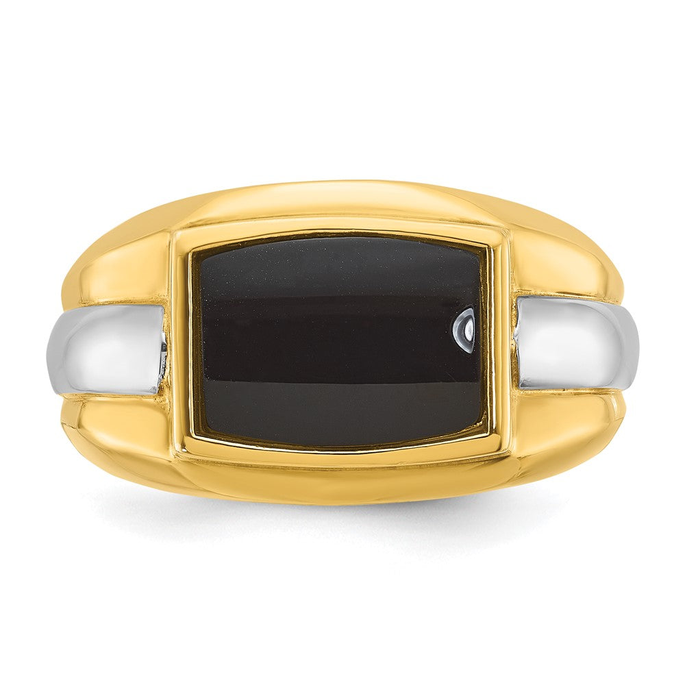 10k Two-tone IBGoodman Men's Onyx Ring Mounting
