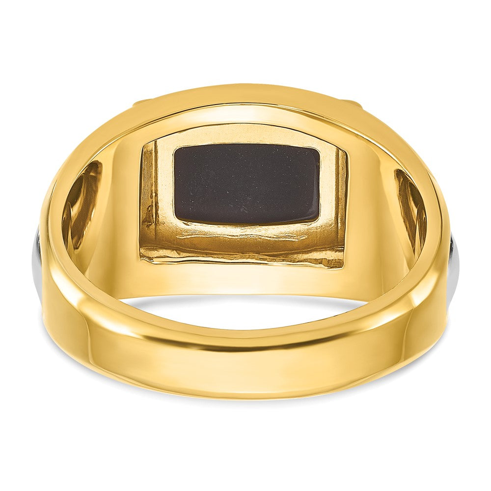10k Two-tone IBGoodman Men's Onyx Ring Mounting