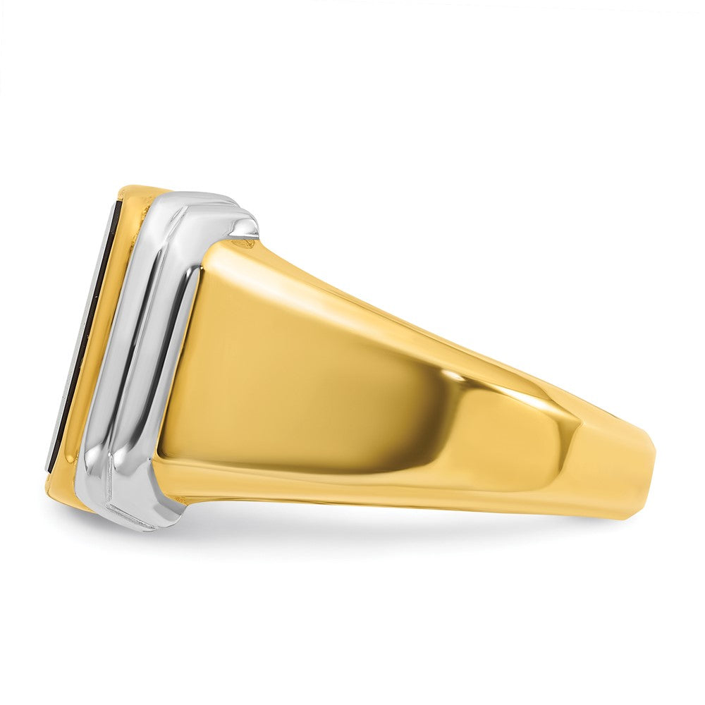 14k Two-tone IBGoodman Men's Onyx Ring Mounting