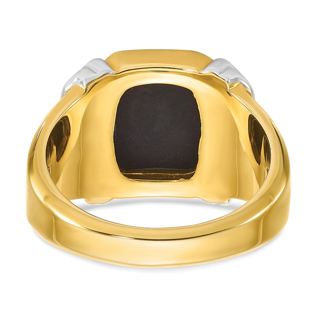 14k Two-tone IBGoodman Men's Onyx Ring Mounting