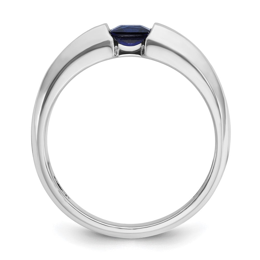 14k White Gold IBGoodman Polished Gemstone Ring Mounting