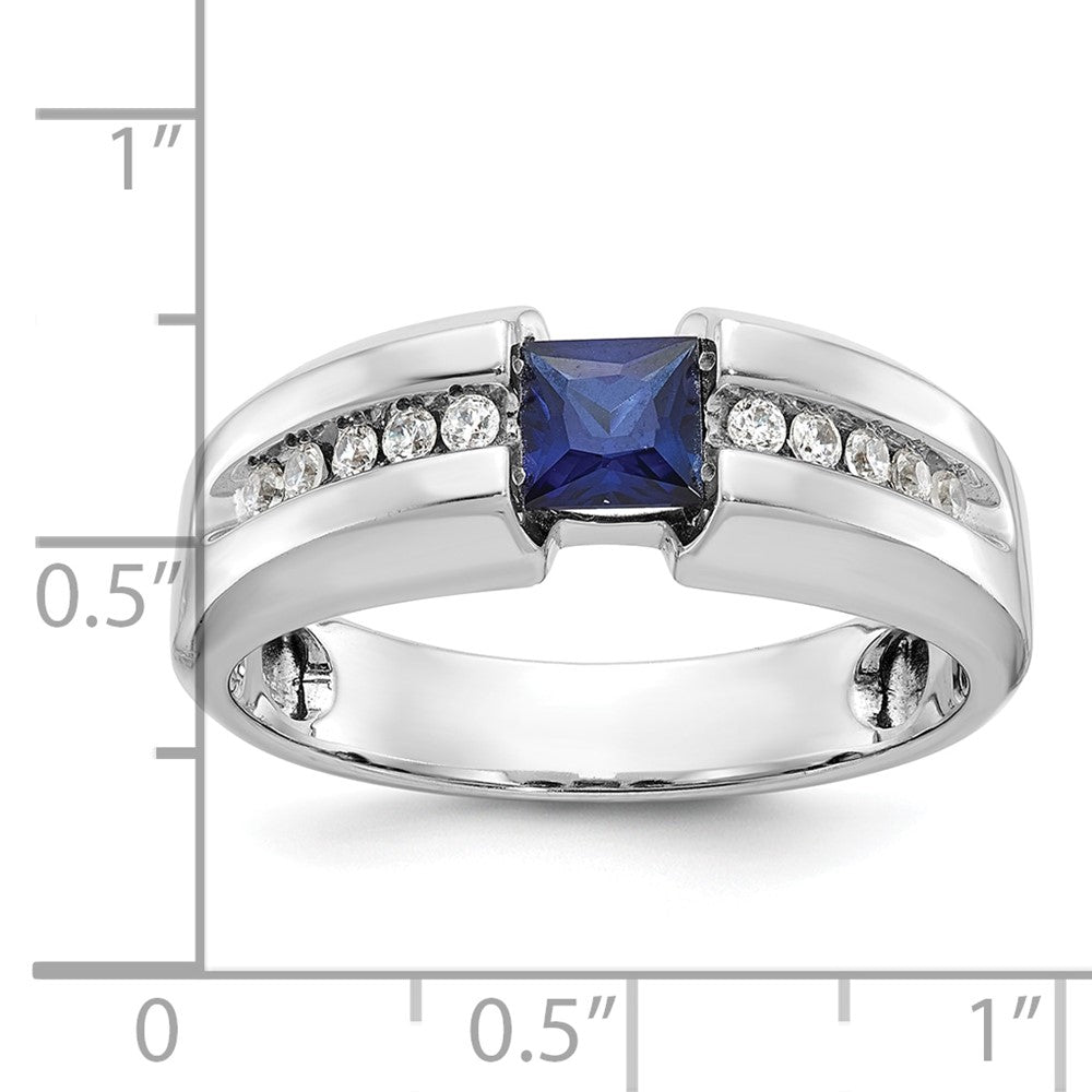 14k White Gold IBGoodman Polished Gemstone Ring Mounting