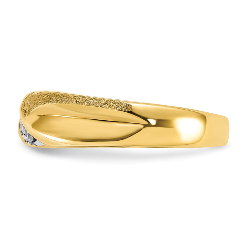 IBGoodman 14k Polished and Satin Men's Ring Mounting