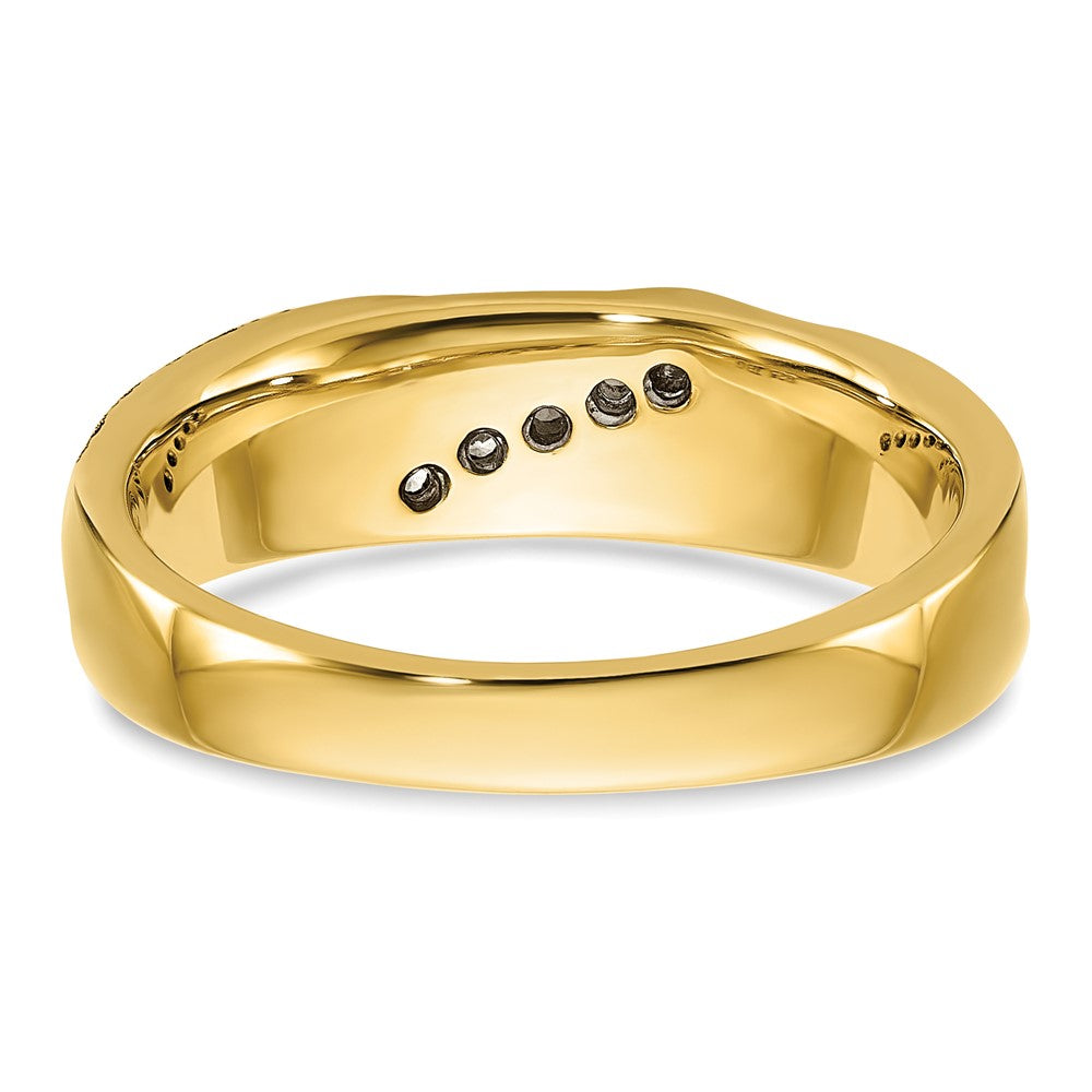 IBGoodman 14k Polished and Satin Men's Ring Mounting