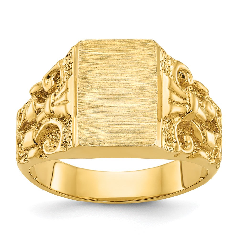 10k IBGoodman 13x9mm Men's Signet Ring