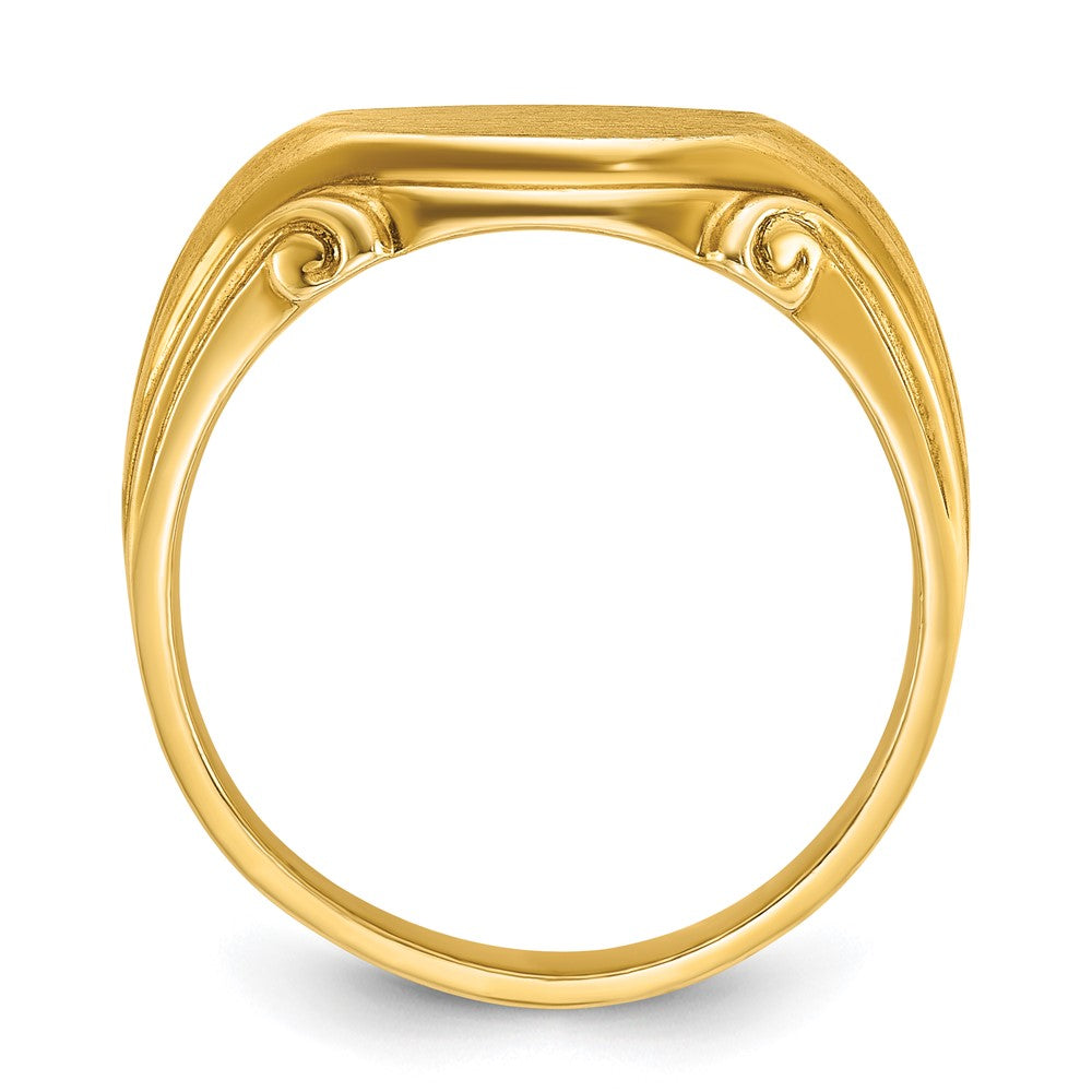 14k IBGoodman 12x10mm Men's Signet Ring