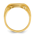 14k IBGoodman 12x10mm Men's Signet Ring
