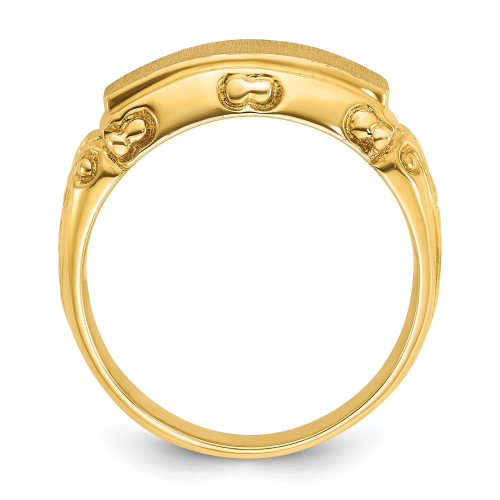 10k IBGoodman 15x7mm Men's Signet Ring