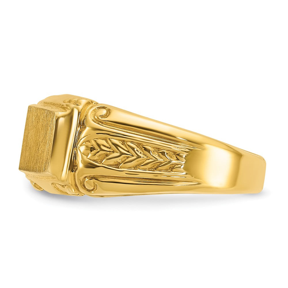10k IBGoodman 15x7mm Men's Signet Ring