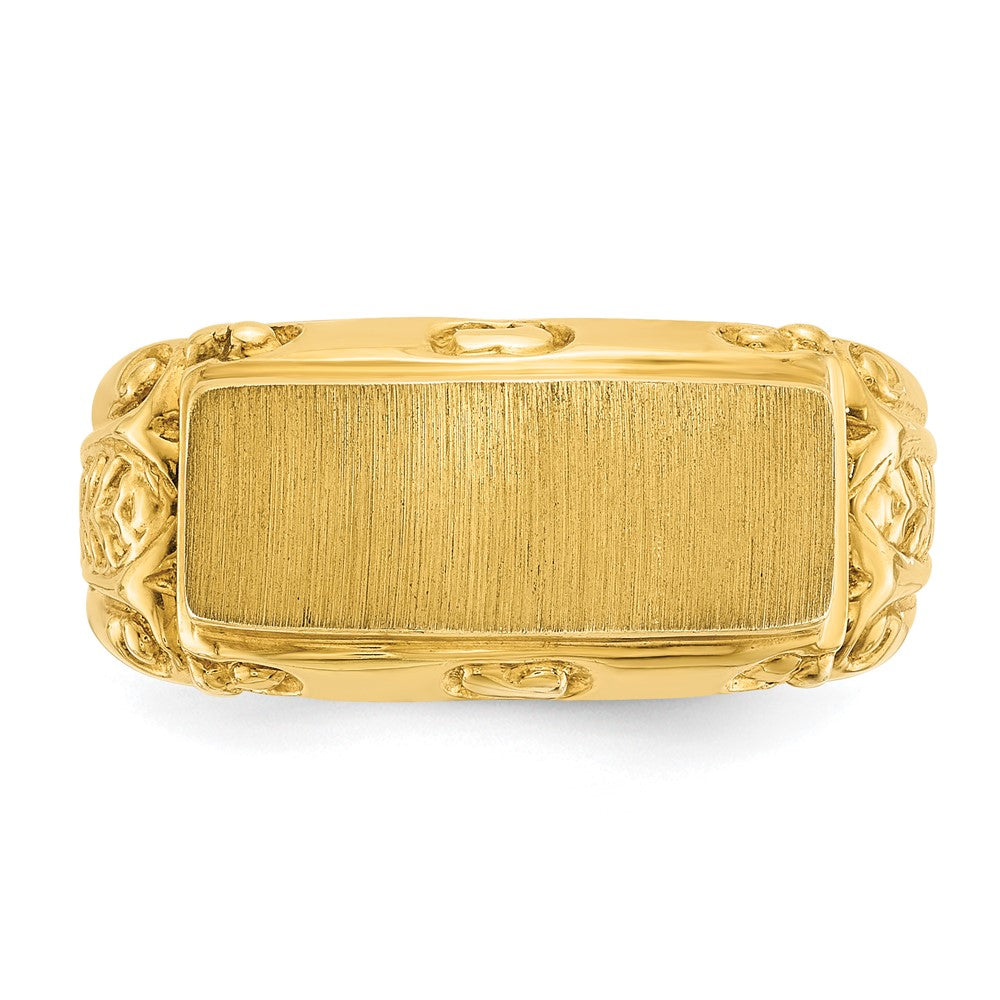 10k IBGoodman 15x7mm Men's Signet Ring