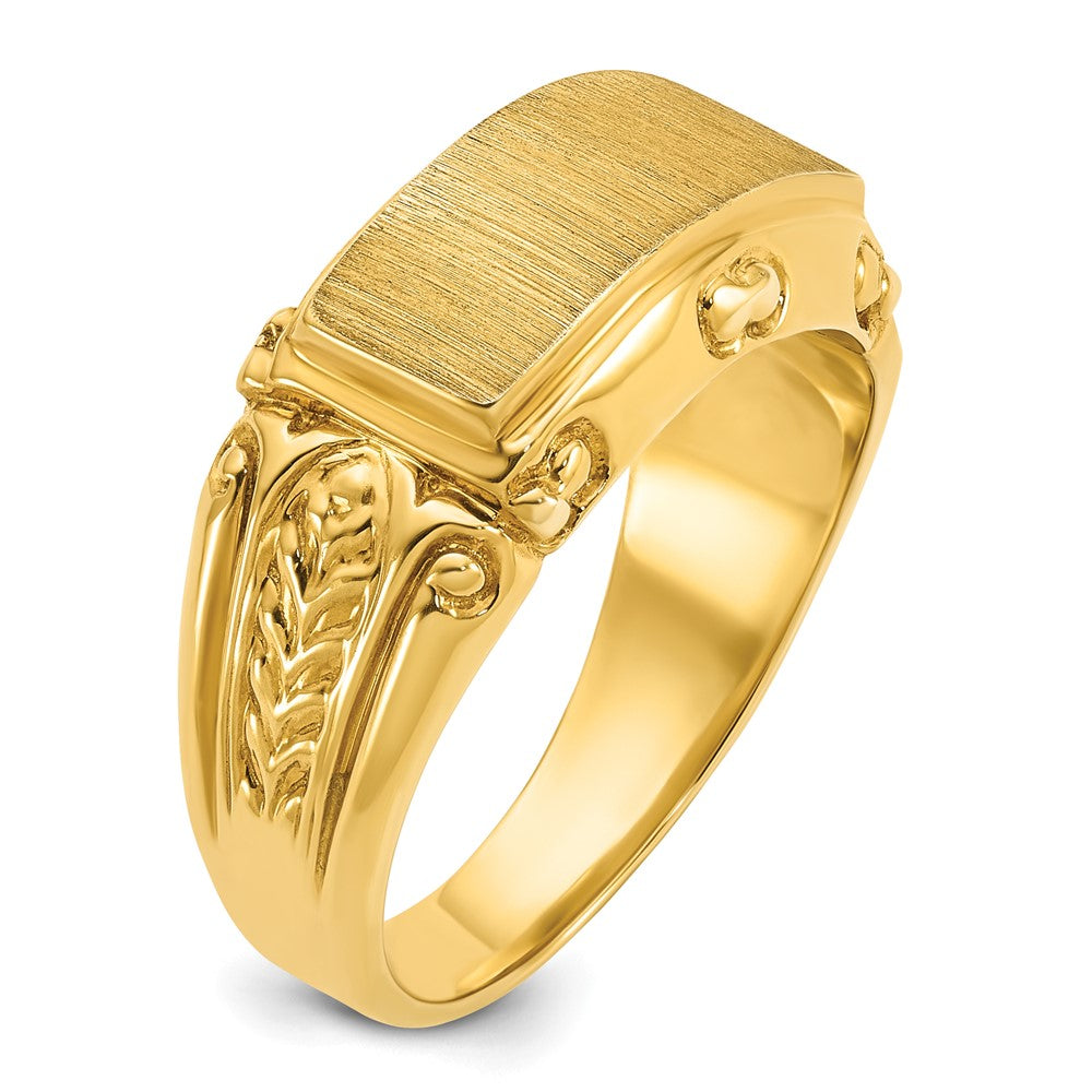 10k IBGoodman 15x7mm Men's Signet Ring