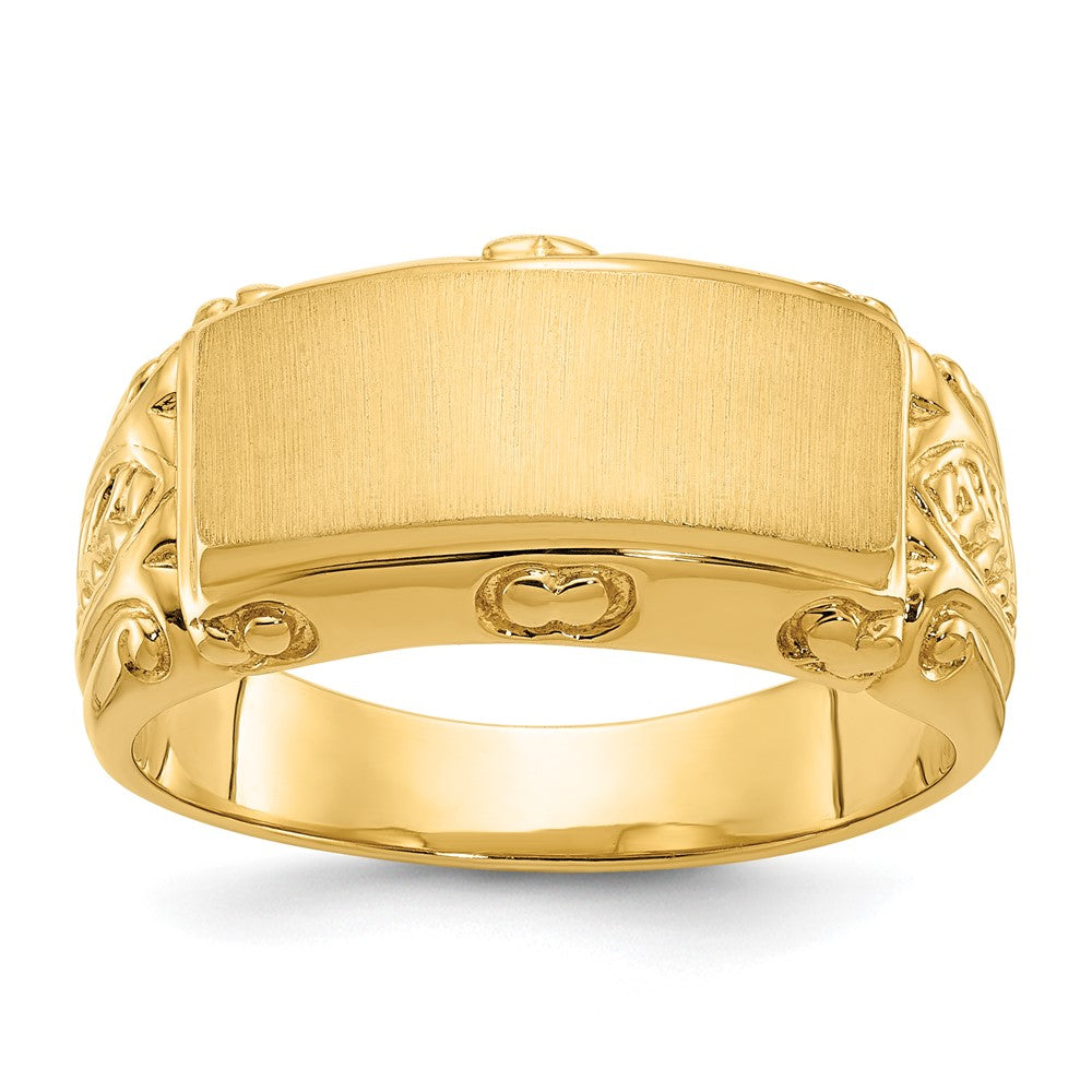 10k IBGoodman 15x7mm Men's Signet Ring