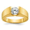14kw IBGoodman Men's Polished and Satin Diamond Ring Mounting