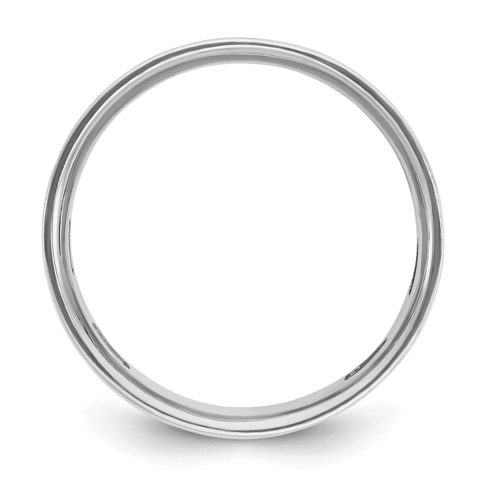 14k White Gold IBGoodman Men's Satin Cross Ring Mounting