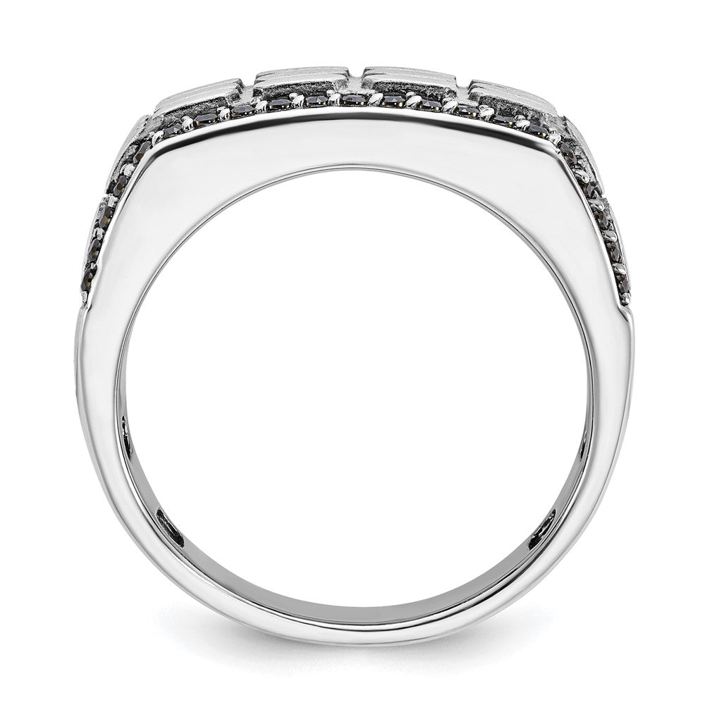 14kw IBGoodman Men's Polished/Satin/Cobblestone Textured Ring Mtg