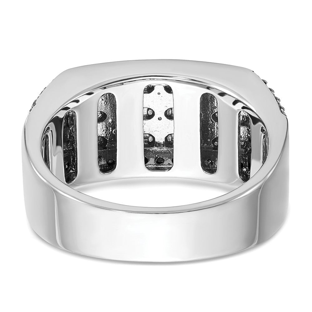 14kw IBGoodman Men's Polished/Satin/Cobblestone Textured Ring Mtg