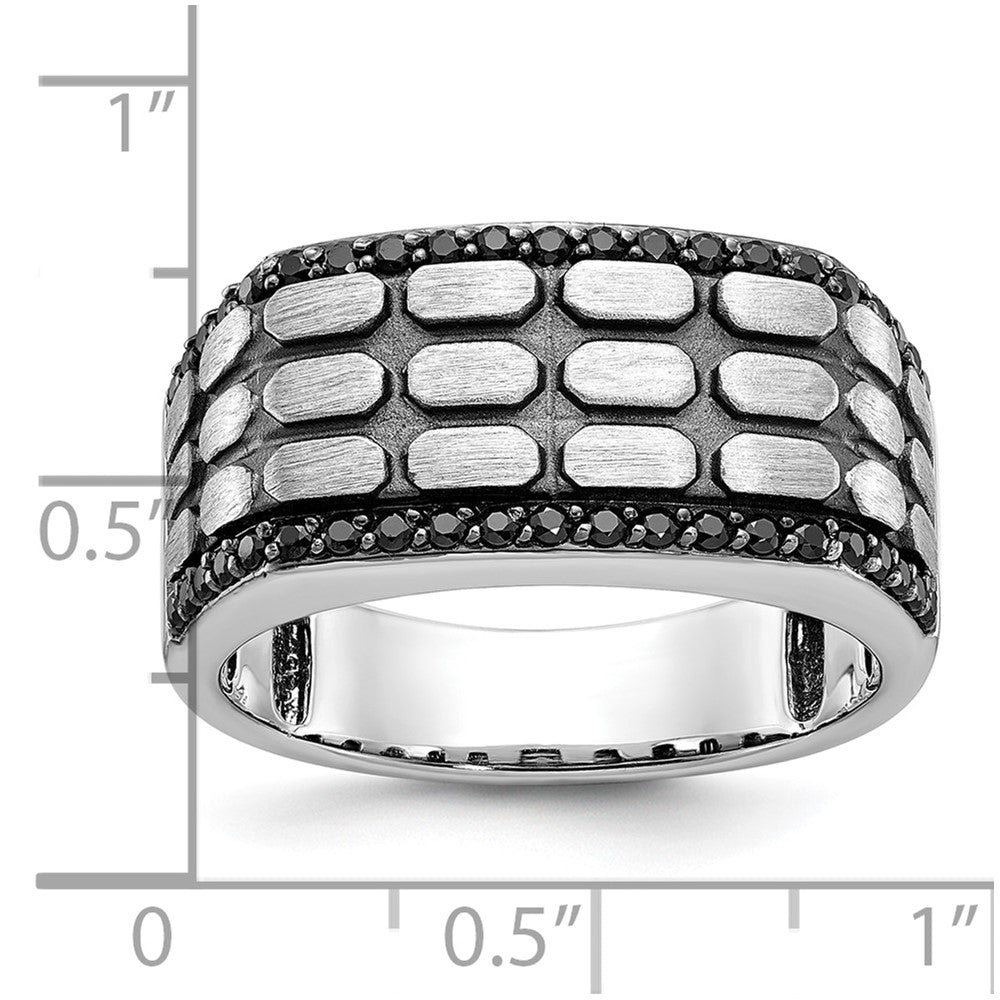 14kw IBGoodman Men's Polished/Satin/Cobblestone Textured Ring Mtg