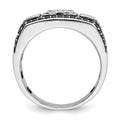 14kw IBGoodman Men's Polished/Satin/Cobblestone Textured Ring Mtg
