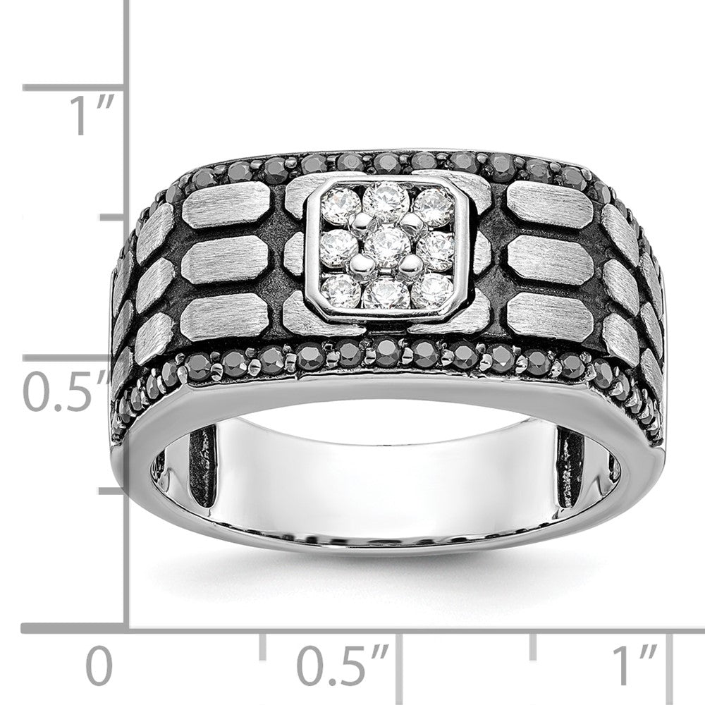 14kw IBGoodman Men's Polished/Satin/Cobblestone Textured Ring Mtg