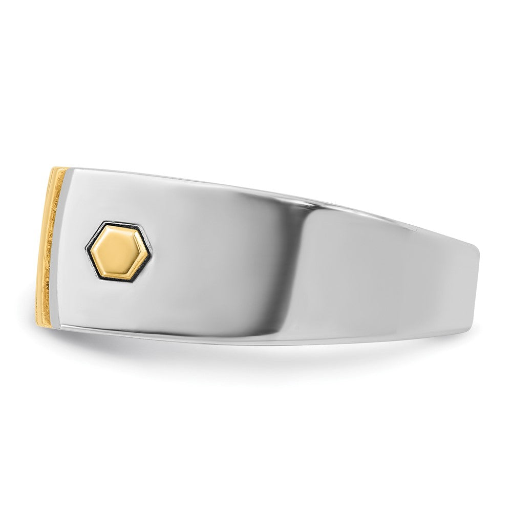14k Two-tone IBGoodman Men's Diamond Ring Mounting