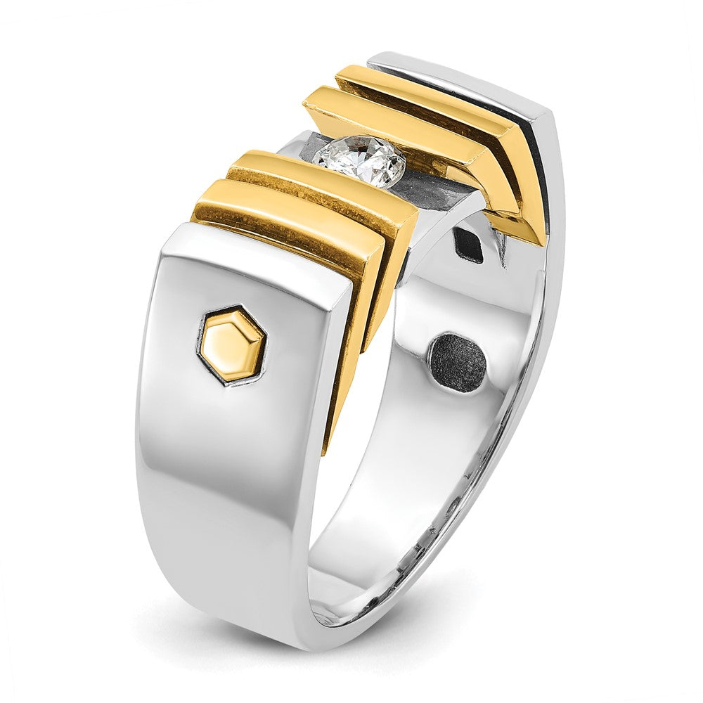 14k Two-tone IBGoodman Men's Diamond Ring Mounting
