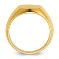 10k IBGoodman 14x12mm Men's Oval Signet Ring