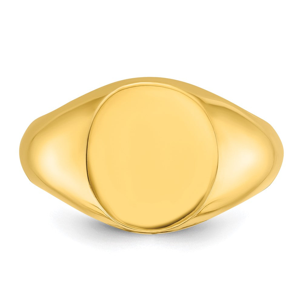 10k IBGoodman 14x12mm Men's Oval Signet Ring
