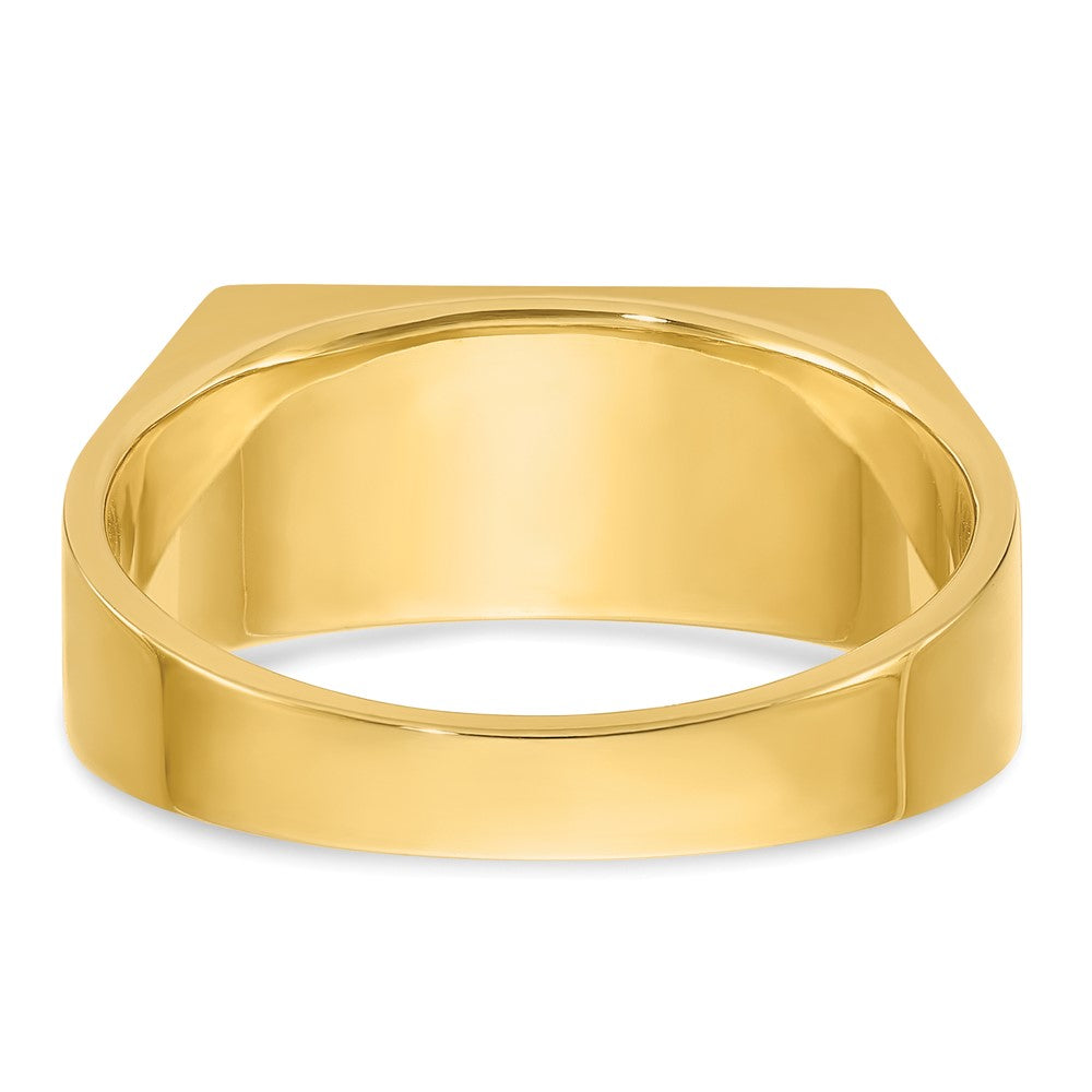 14k IBGoodman Men's Polished 3-Stone Ring Mounting