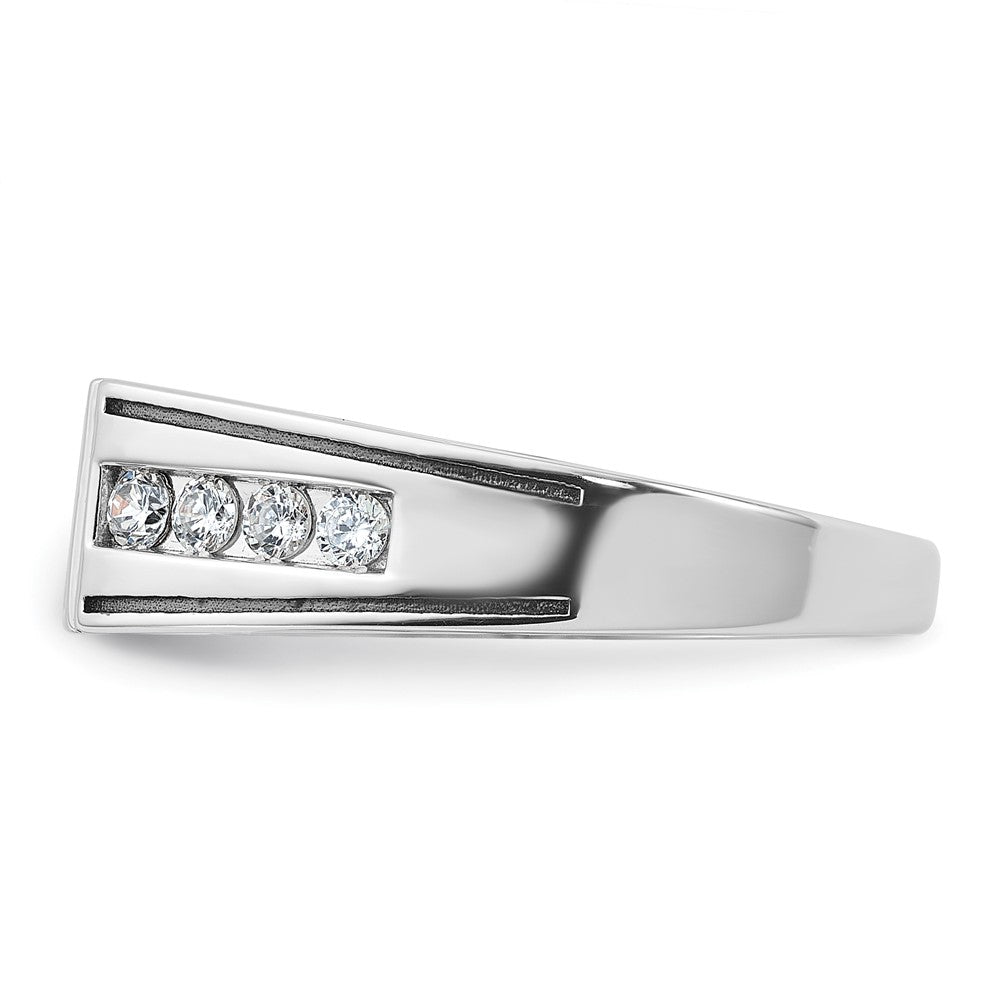 14k White Gold w/Blk RH IBGoodman Black/White Diamond Complete Ring