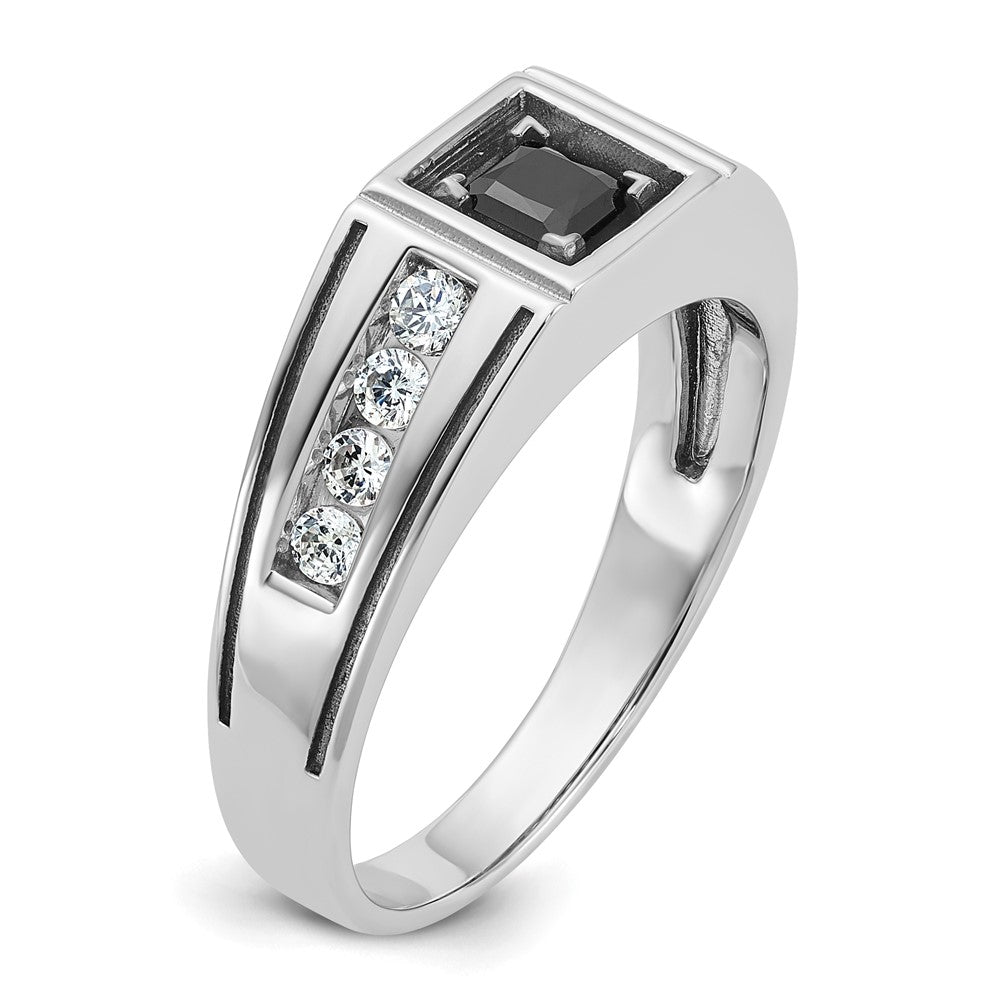 14k White Gold IBGoodman Men's Diamond Ring Mounting