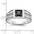 14k White Gold IBGoodman Men's Diamond Ring Mounting