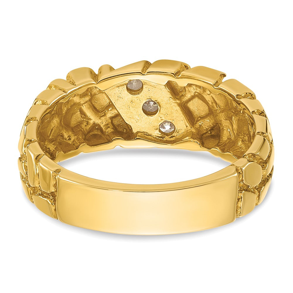 14k IBGoodman Men's Diamond Nugget Ring Mounting