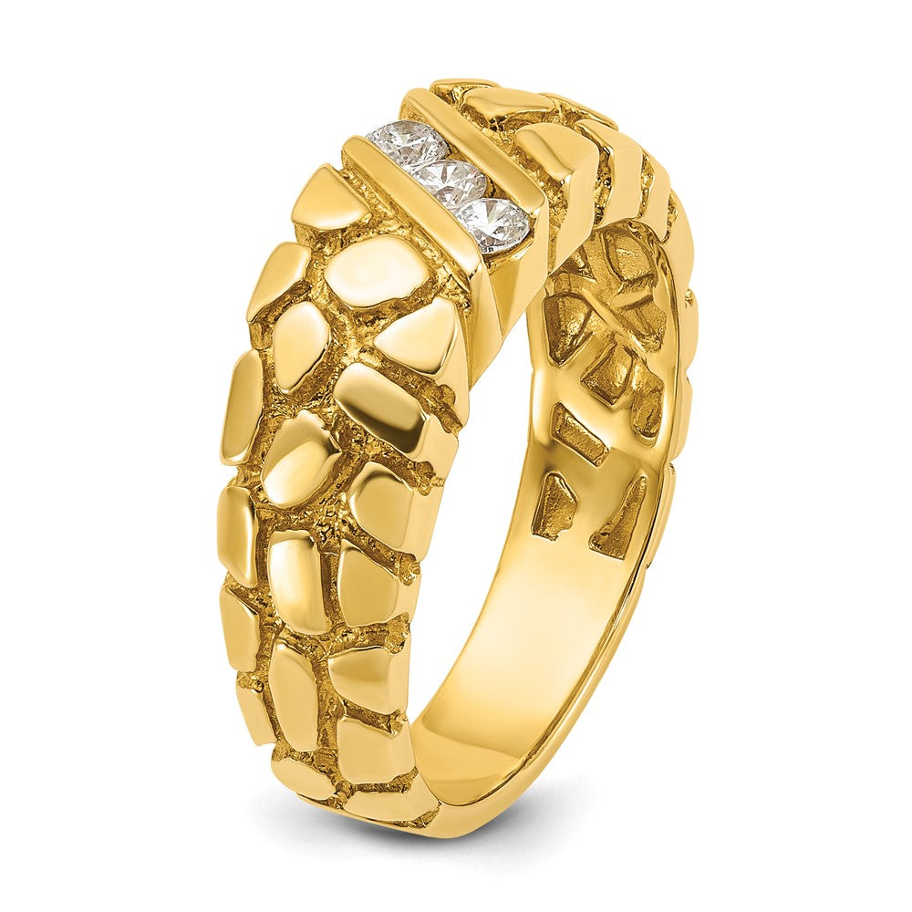 14k IBGoodman Men's Diamond Nugget Ring Mounting