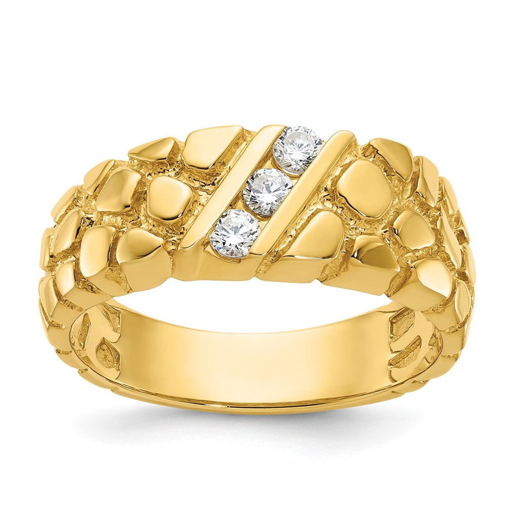 14k IBGoodman Men's Diamond Nugget Ring Mounting