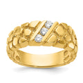 14k IBGoodman Men's Diamond Nugget Ring Mounting